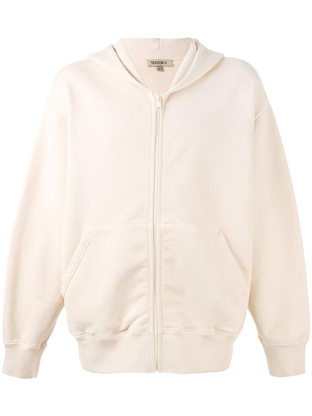 Lyst Yeezy Zipped Hoodie in Natural for Men